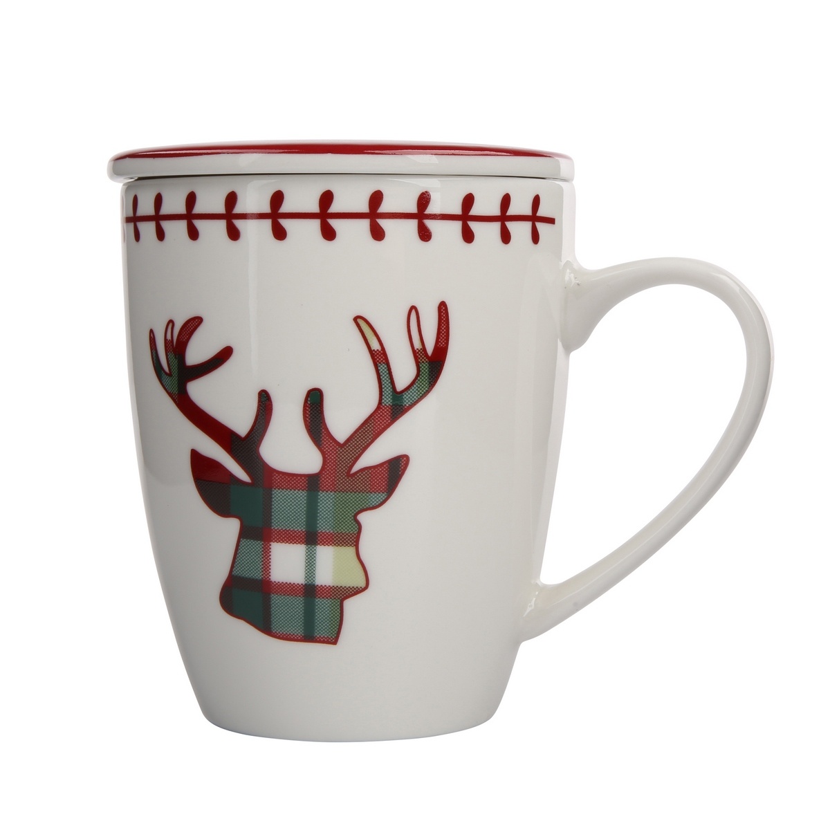 Altom Porcelánový hrnček s vekom Victoria Red Deer 300 ml