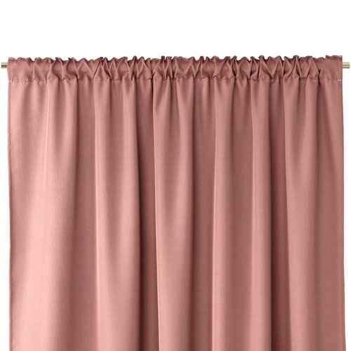 Restilo Zasłona Oxford Pleat różowy, 140 x 250 cm