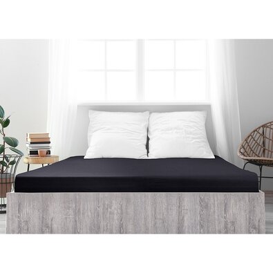 4Home jersey prestieradlo Ideál čierna, 140 x 200 cm