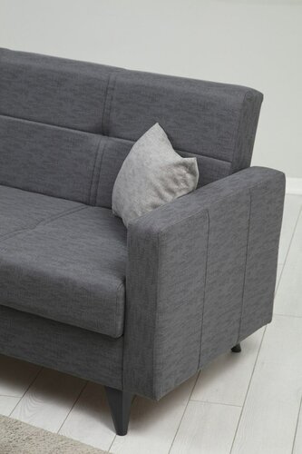 Rozkládací pohovka Polya 3 Dark Grey