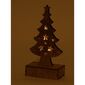Granville karácsonyi fából készült fa dekoráció, 6 LED-es