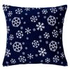 Domarex Dekoracyjna poszewka na poduszkę Snowflakes navy, 40 x 40 cm