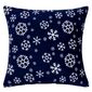 Domarex Dekorativní povlak na polštár Snowflakes navy, 40 x 40 cm