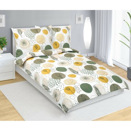 Bellatex Pościel flanelowa Koła, 140 x 220 cm, 70 x 90 cm