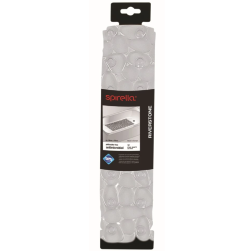 Anti-Rutsch-Matte für die Badewanne Spirella RIVER STONE, transparent, 75 x 36 cm