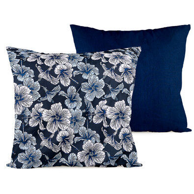 4Home Kissenbezug Hibiskus, 40 x 40 cm, 2-er Set