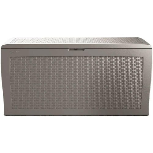 Ladă de depozitare în grădină Keter Samoa Rattan cappuccino, 270 l, 117 x 57 x 45 cm