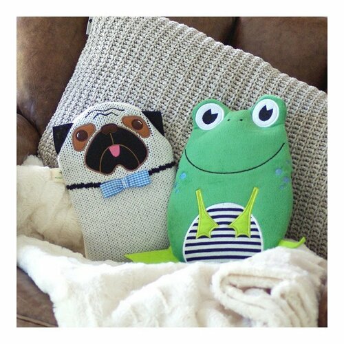 Hugo Frosch Дитячий термофор Eco Junior Comfort з мотивом мопса