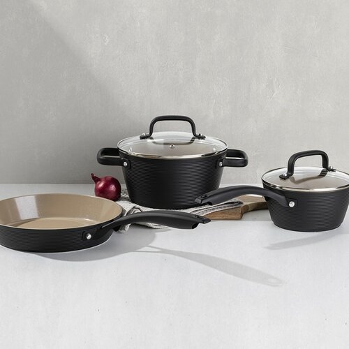 Florina Aluminiumtopf Carina Black 2,2 l, 20 cm