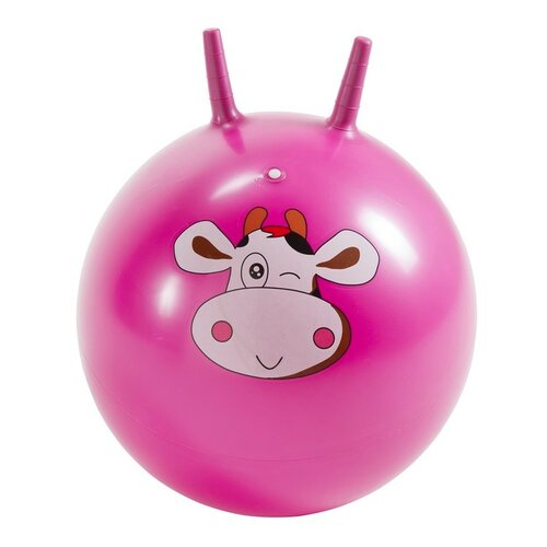 Minge cu urechi pentru sărit, Văcuţă, roz, 45 cm
