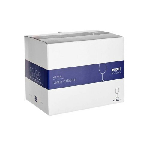Banquet 6-delni komplet kozarcev za rdeče vinoLEONA, 430 ml