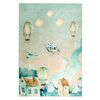 Bellatex Kinderteppich Ballon Blau-Grau, 100 x 150 cm