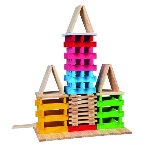 Bino Holzbauset Stadt, 150 Teile