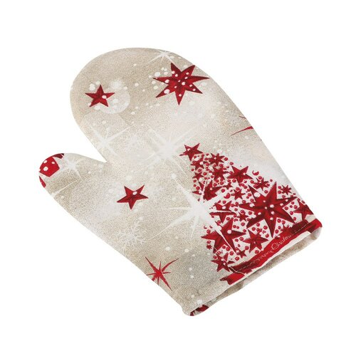 Bellatex Potholder Božični rdeči drevesce , 28 x18 cm
