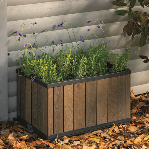 Ghiveci Keter Deco Rectangle 45,5 x 76 x 45,5 cm, maro