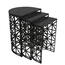 Odkládací stolek Stil Black Marble, 3 ks