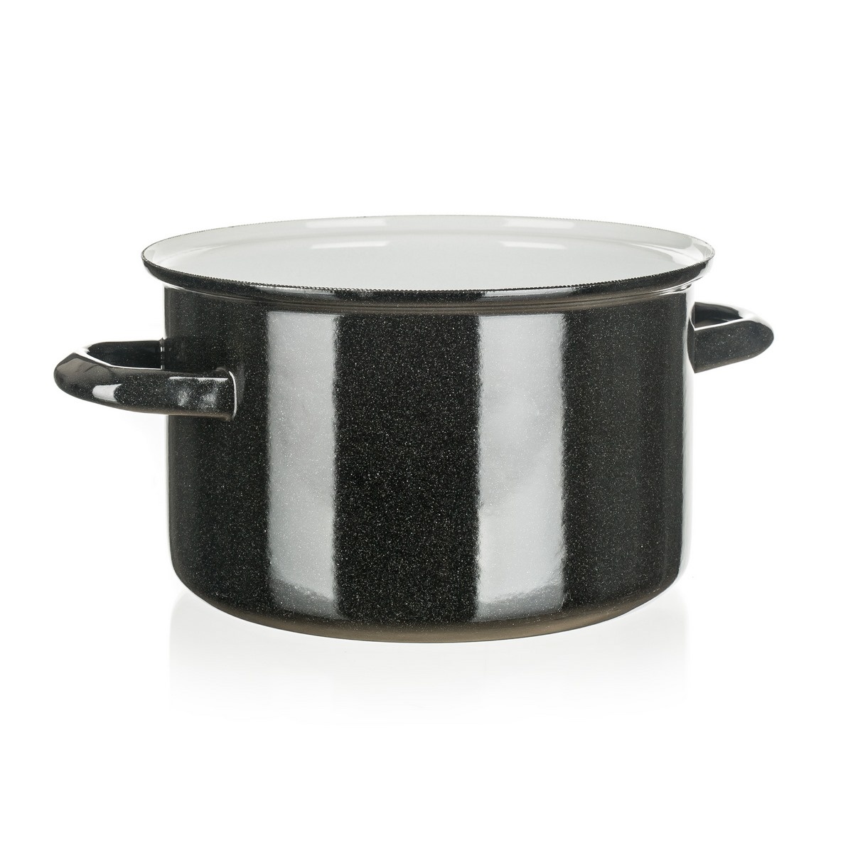 Belis Smaltovaný hrniec Standard 20 cm, čierna