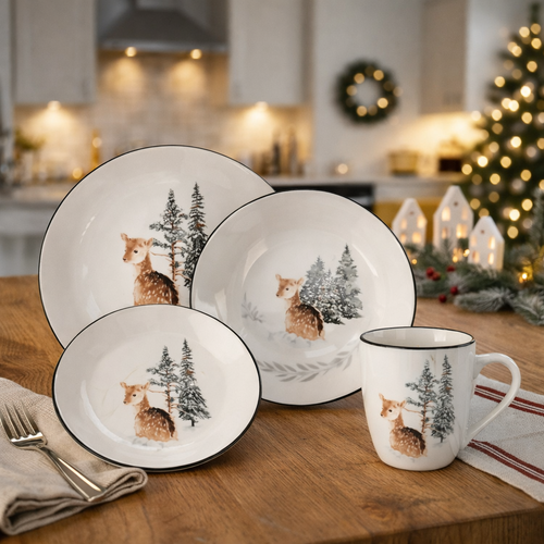 Kubek porcelanowy Winter Fawn, 320 ml