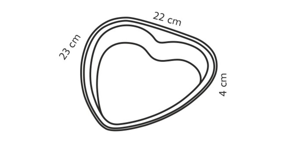 Tescoma Delícia forma srdcová 23 x 22 cm