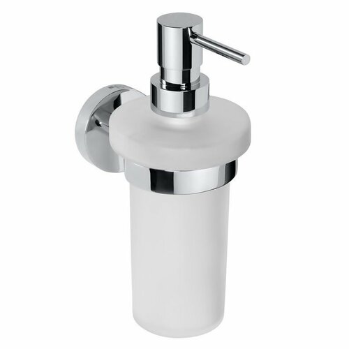 SAPHO XR101 X-Round dozirnik za milo, mlečnosteklo /krom, 230 ml
