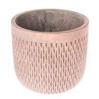 Recipient din beton pentru ghiveci Savine, roz, 13  x 14,5 cm