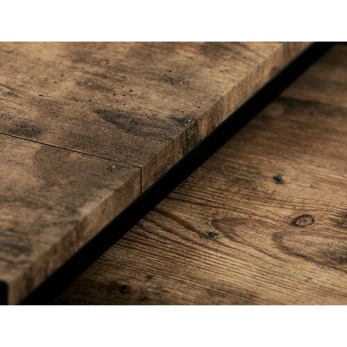 Súprava konferenčných stolíkov, staré drevo, 3 ks