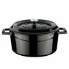 Oală din fontă LAVA Metal, diametru 24 cm, negru,4,5 l