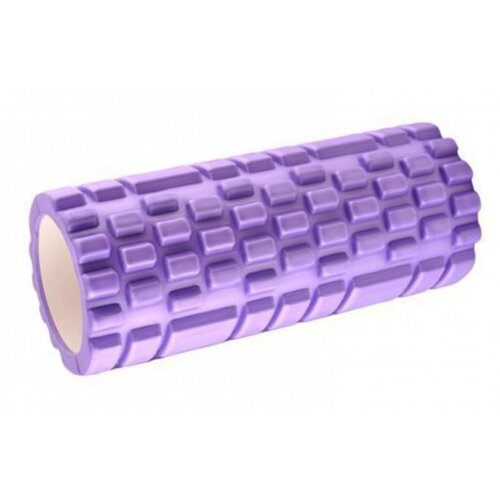 Fitness masážny valec fialová, 34 x 14 cm