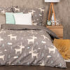 4Home Posteljnina iz flanele Happy reindeer, 140 x