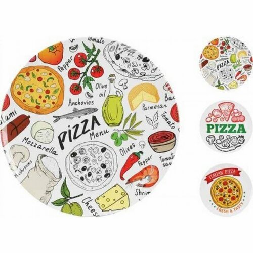 Farfurie pentru pizza din melamină Pizza, diam. 33cm