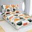 Bellatex Lenjerie de pat din bumbac Semicercportocaliu, gri, 140 x 200, 70 x 90 cm