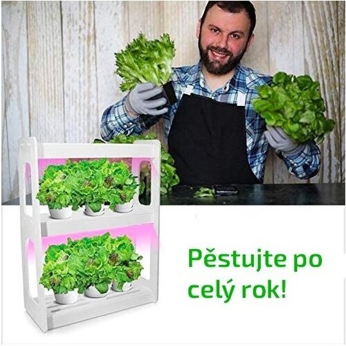 Hydroponie LED Regál pro domácí zahrádku, 20 W