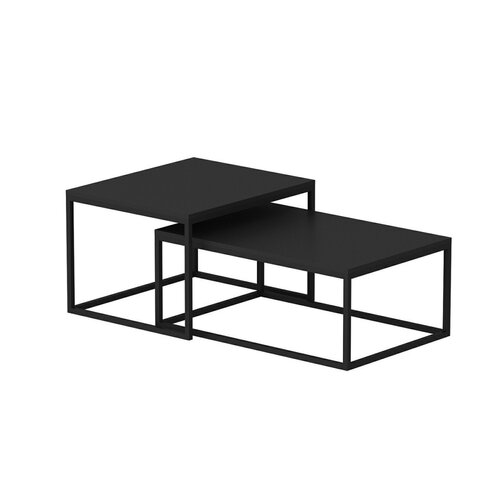 Leka Black masă pliabilă, 2 buc