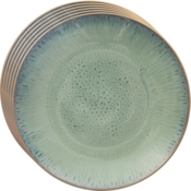 Orion Set de farfurii ceramice adânci Glaze verde 27 cm, 6 buc.