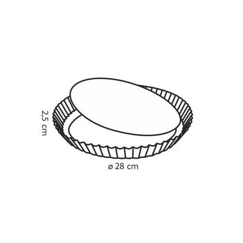 Tescoma DELÍCIA tortaforma hullámos oldallappal slecsatolható alappal 28 cm