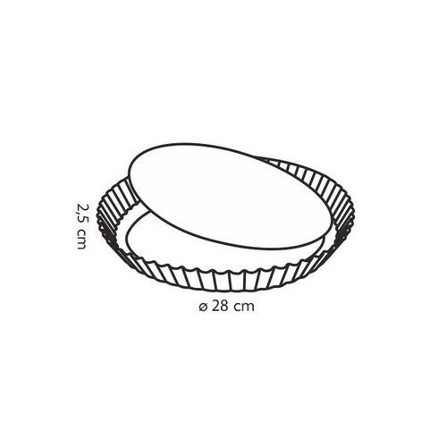 Tescoma Forma s vlnitým okrajem a odnímatelným dnem DELÍCIA 28 cm