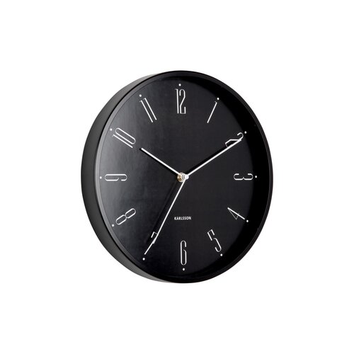 Karlsson 5988BK design falióra fekete, 30 cmátmérővel