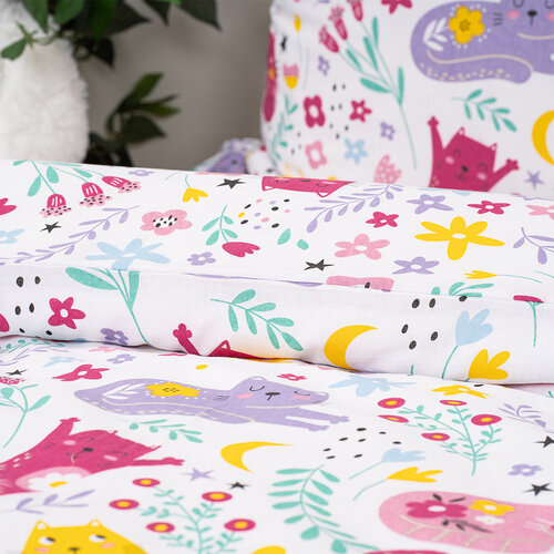 Lenjerie de pat din bumbac pentru copii 4Home Playful Paws, 140 x 200 cm, 70 x 90 cm