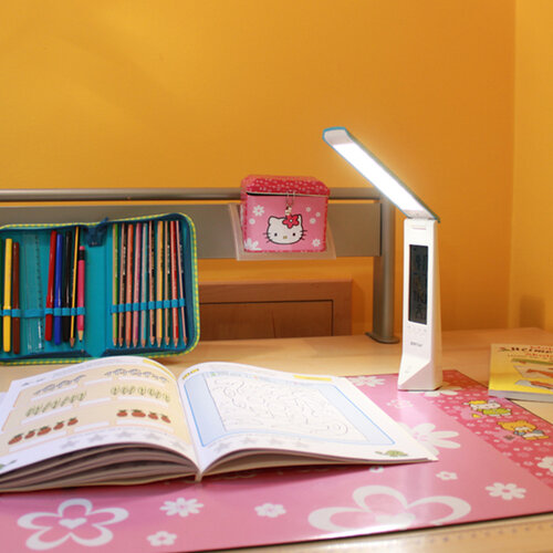 Panlux Multifunkční stolní lampička Daisy, růžová