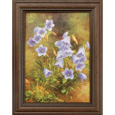 Obraz reprodukcia Modré kvety, 13 x 18 cm