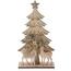 Vánoční dřevěná dekorace Jeleni a stromeček hnědá, 12,5 x 3,5 x 23 cm