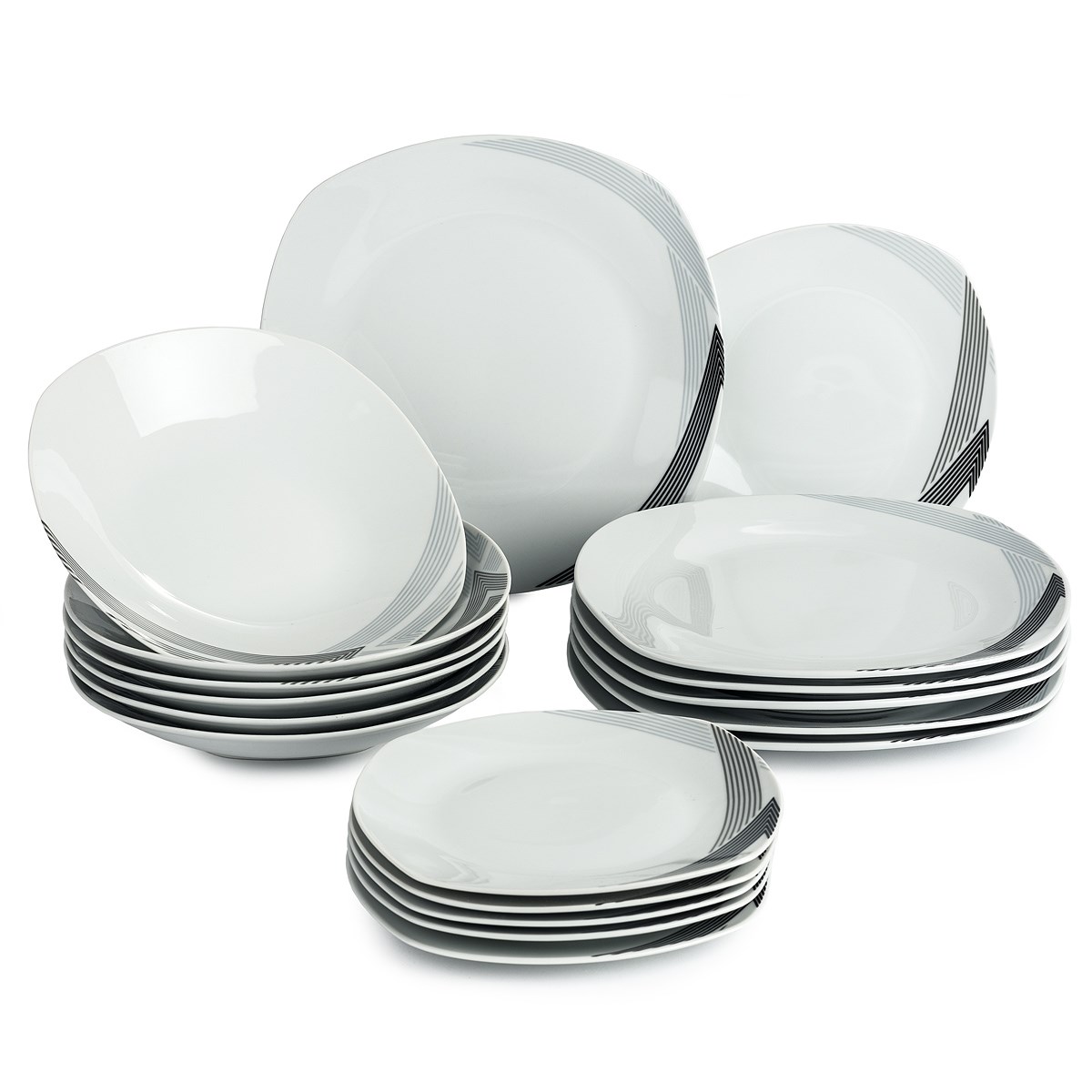 Banquet Trinity súprava tanierov, 18 ks