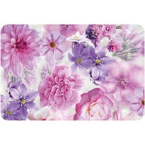 Rózsaszín virágok alátét, 28 x 43 cm, 4 db-os szett