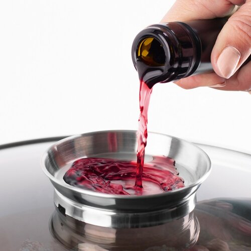 Elo 80038 Brytfanna z pokrywą szklaną i uchwytem aromatycznym Alucast 38 x 25 cm