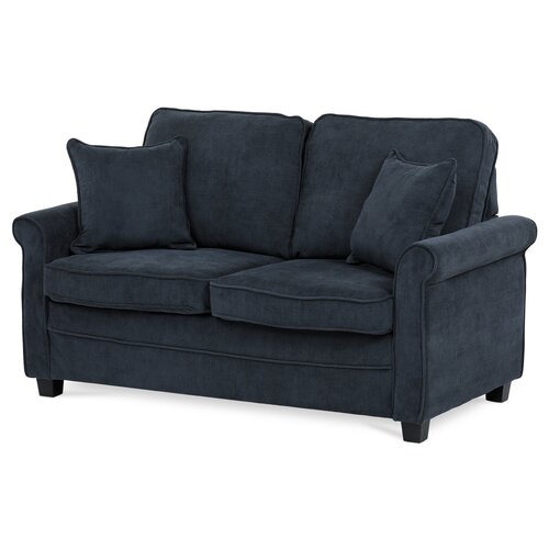 Sofa dwuosobowa ASB-4170 BLUE2, sztruks, niebieski