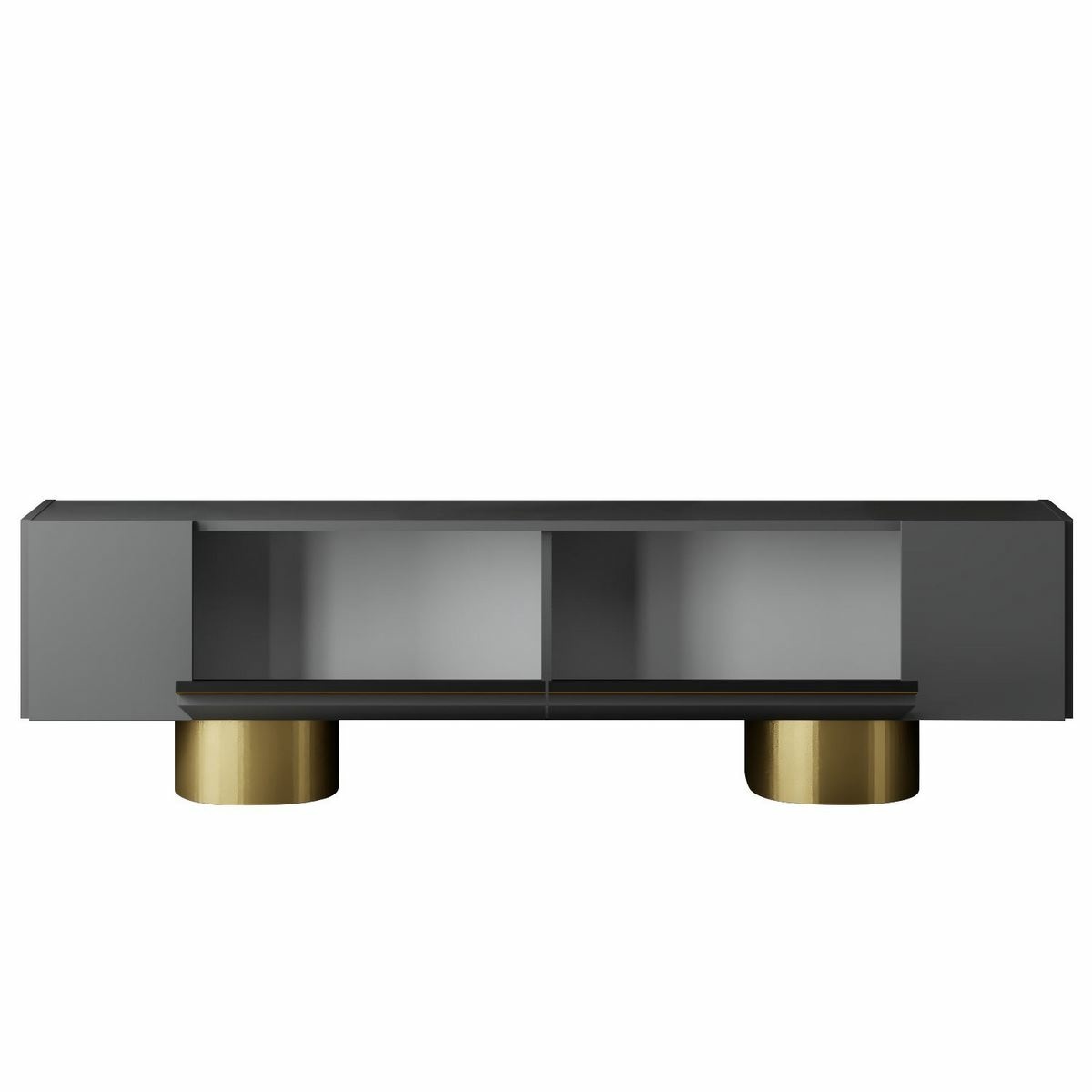Televízny stolík Bohom Anthracite and Gold