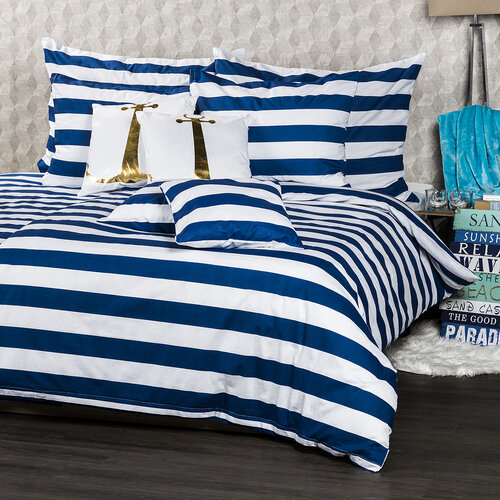 Lenjerie de pat din bumbac 4Home Navy, 140 x 200cm, 70 x 90 cm
