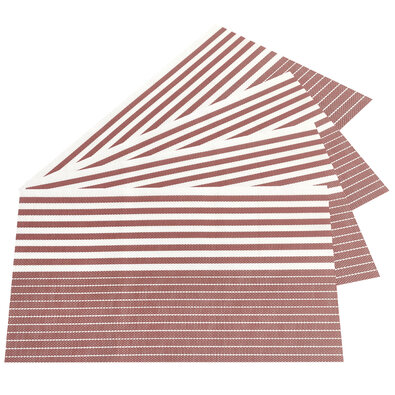 Tischsets Stripe braun, 30 x 45 cm, 4-er Set