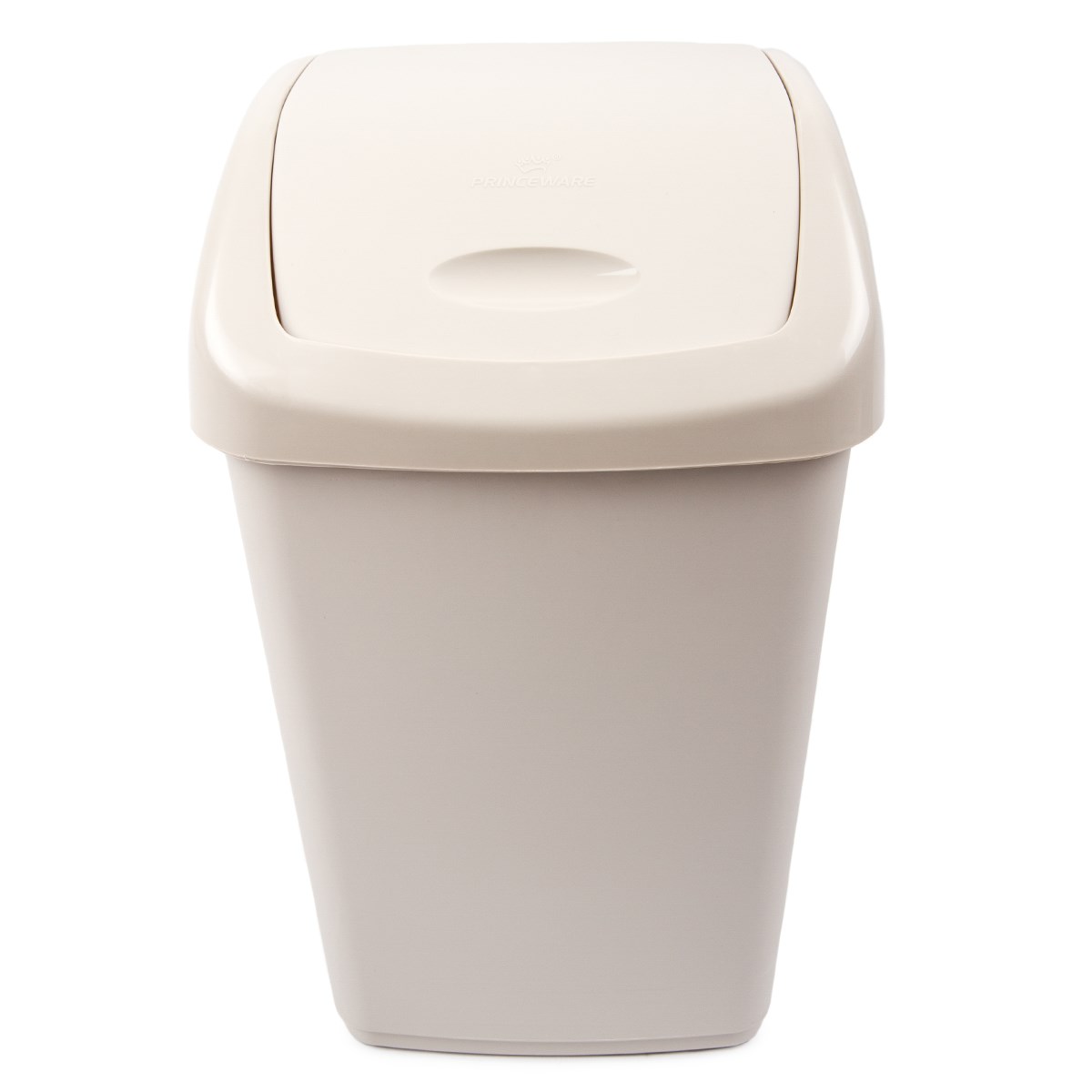 Odpadkový plastový výklopný kôš 9 l, krémová
