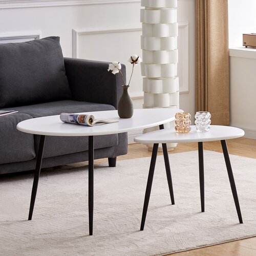 Odkladací stolík 60 x 40 cm, biela